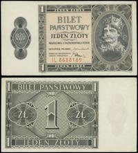 1 złoty 1.10.1938, seria IL, numeracja 8688189, 