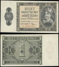 1 złoty 1.10.1938, seria IL, numeracja 8688190, 