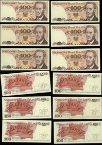 zestaw: 10 x 100 złotych 1.06.1986, w zestawie s