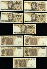 zestaw: 5 x 500 złotych 1.06.1982, serie: FE, FK