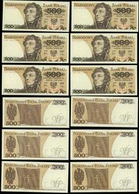 zestaw: 6 x 500 złotych 1.06.1982, serie: GB, GF