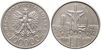 100.000 złotych 1990, Solidarność /na awersie li