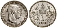1 korona 1913, Wiedeń, lekko przetarta, Herinek 