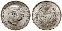 1 korona 1914, Wiedeń, minimalny nalot na awersi
