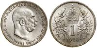 1 korona 1914, Wiedeń, minimalnie przetarta, ale