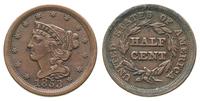 1/2 centa 1853, patyna