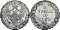 1 1/2 rubla=10 złotych 1836, Warszawa, czyszczon
