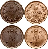 Finlandia, zestaw 2 x 10 penniä