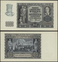20 złotych 1.03.1940, seria L, numeracja 0799761