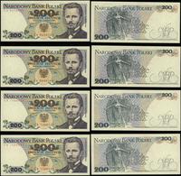 Polska, zestaw: 4 x 200 złotych, 1.06.1982