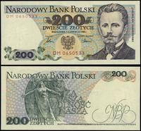 200 złotych 1.06.1986, seria DM, numeracja 06505