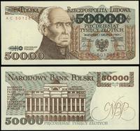 50.000 złotych 1.12.1989, seria AC, numeracja 50