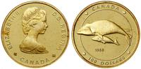 100 dolarów 1988, Ottawa, Waleń, złoto próby 583