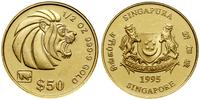 50 dolarów 1995, Tygrys, złoto próby 999, 15.55 