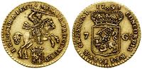 7 guldenów 1750, Utrecht, złoto, 4.96 g, ślady p