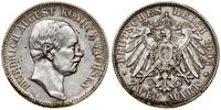 2 marki 1906 E, Muldenhütten, moneta czyszczona,