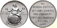 Niemcy, medal skierowany przeciwko lichwie i lichwiarzom w okresie niemieckiej hiperinflacji, 1923