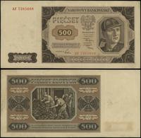 500 złotych 1.07.1948, seria AF, numeracja 73856