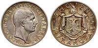 1 frang ar 1937 R, Rzym, srebro próby 835, nakła
