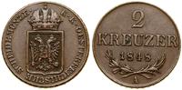 2 krajcary 1848 A, Wiedeń, Herinek 381