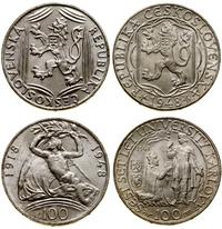 zestaw 2 x 100 koron 1948, Kremnica, 600. roczni