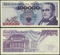 100.000 złotych 16.11.1993, seria B, numeracja 4
