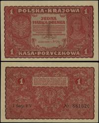 1 marka polska 23.08.1919, seria I-EV, numeracja