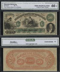 Stany Zjednoczone Ameryki (USA), blankiet 50 dolarów, 18.. (lata 1860)