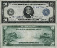 20 dolarów 1914, seria B 14180355 A, niebieska p