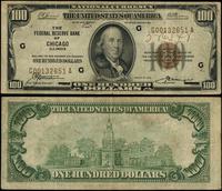 100 dolarów 1929, seria G 00132651 A, brązowa pi
