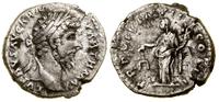denar 166–167, Rzym, Aw: Głowa cesarza w wieńcu 