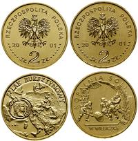 Polska, zestaw 2 x 2 złote, 2001