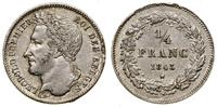 1/4 franka 1843, Bruksela, srebro, 1.26 g, monet