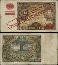 100 złotych (1939), fałszywy nadruk na banknocie