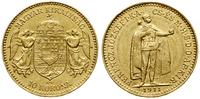 10 koron 1911 KB, Kremnica, złoto, 3.38 g, przet