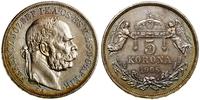 5 koron 1908 KB, Kremnica, subtelna, kolorowa pa