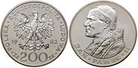 200 złotych 1982, Szwajcaria, Jan Paweł II, sreb