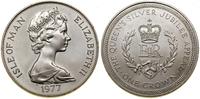 1 korona 1977, Tadworth (Pobjoy Mint), 25. roczn