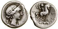 denar 114–113 pne, Rzym, Aw: Głowa Romy w prawo,