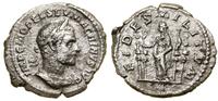 denar 217–218, Rzym, Aw: Popiersie władcy w wień