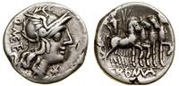denar  130 pne, Rzym, Aw: Głowa Romy w prawo, za
