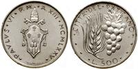 500 lirów 1975, Rzym, srebro, piękne, wada blach