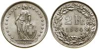 2 franki 1964 B, Berno, piękne, HMZ 2-1202uu