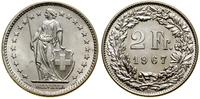 2 franki 1967 B, Berno, piękne, HMZ 2-1202ww