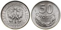 50 groszy 1971, Warszawa, aluminium, pięknie zac