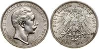 3 marki 1910 A, Berlin, moneta lekko czyszczona,