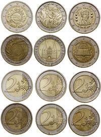 zestaw: 6 x 2 euro 2004–2012, różne mennice, w z