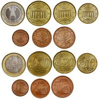 Niemcy, zestaw 7 monet, 2002 J