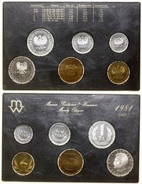 Polska, zestaw rocznikowy monet obiegowych - prooflike w dwóch pudełkach, 1981