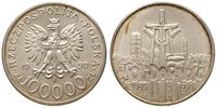 100.000 złotych 1990, Solidarność, srebro 31.23 